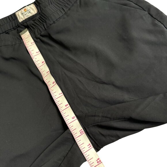 Marine Layer Allison Black Cropped Pants Small elastic waist light weight New - Picture 8 of 14